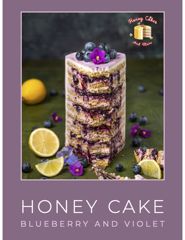 Blueberry & Violet Honey Cake