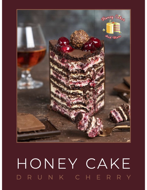 Drunken Cherry Honey Cake